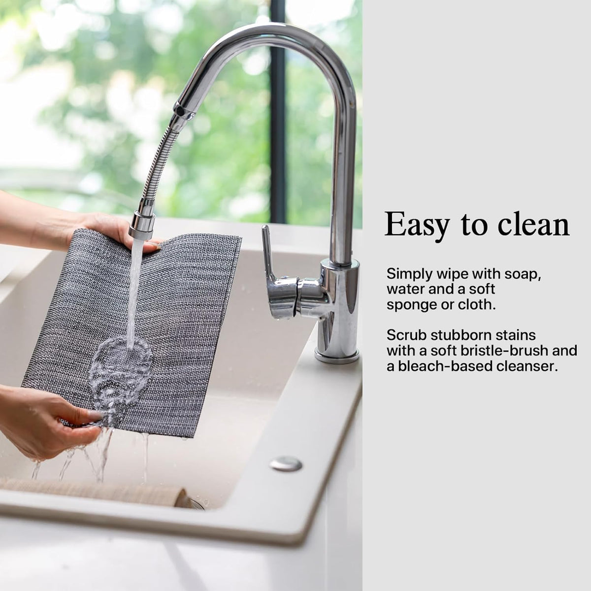 Placemats Set of 12 - Easy Clean Woven Vinyl Placemats for Dining Table, Indoor/Outdoor Place Mats