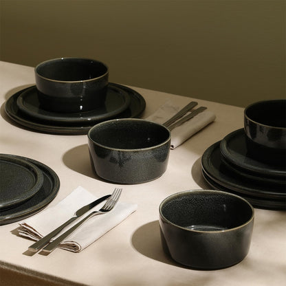 Stone Lain Eden 12-Piece Dinnerware Set Stoneware, Plates and Bowls Set, Dishwasher and Microwave