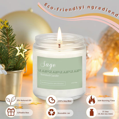 6 Pack Candles for Home Scented Aromatherapy Candles Gifts Set for Women, Lavender Candle, 37.8 oz