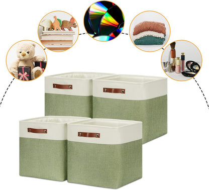 DULLEMELO Storage Baskets for Organizing, Linen Closet Organizers and Storage Baskets for Dog Toy