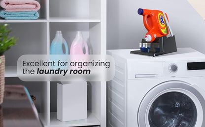 TidyFriend Liquid Laundry Detergent Holder Stand with Drip Tray & Rubber-Grip Feet, Stand for