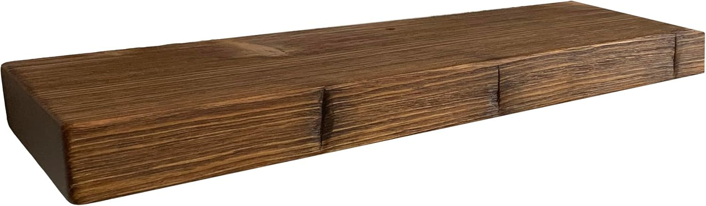 joelsantiques 30 Inch Wooden Floating Shelves for Wall - 30x9x2 in - Made of Natural Wood - Long