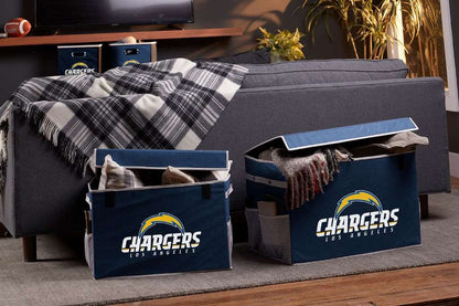 NFL Los Angeles Chargers NFL Team Licensed Collapsible Storage Footlocker Bin Smallnfl Team