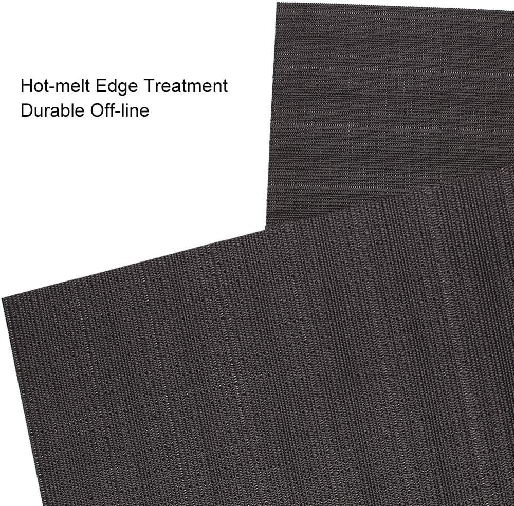 Myir JUN Placemats Set of 4, Vinyl Woven Placemats Place Mats Indoor Set of 4 Washable Table Mats