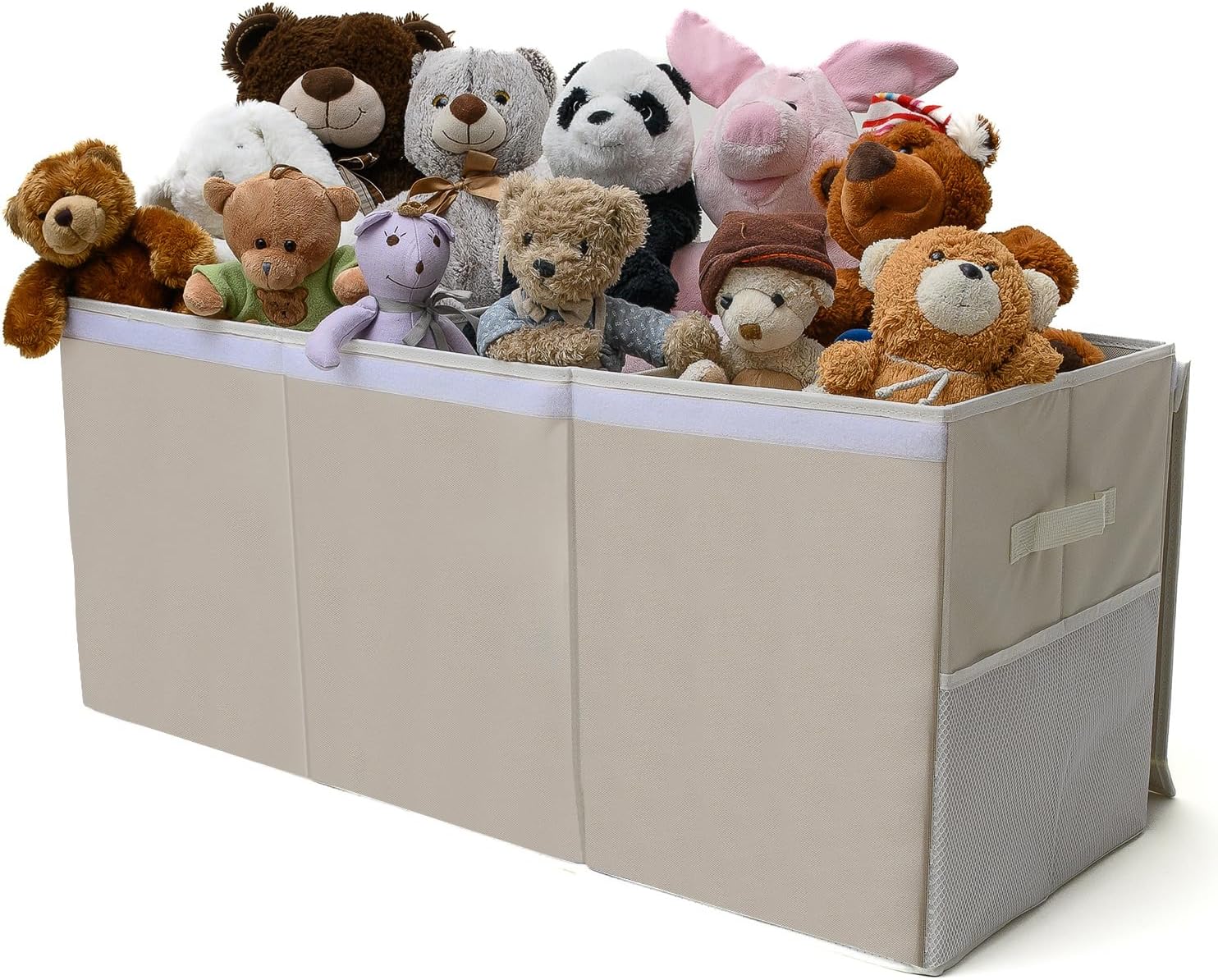 Extra Large Toy Storage Organizer with Lid - Sturdy, Collapsible Toy Chest Storage Box Design