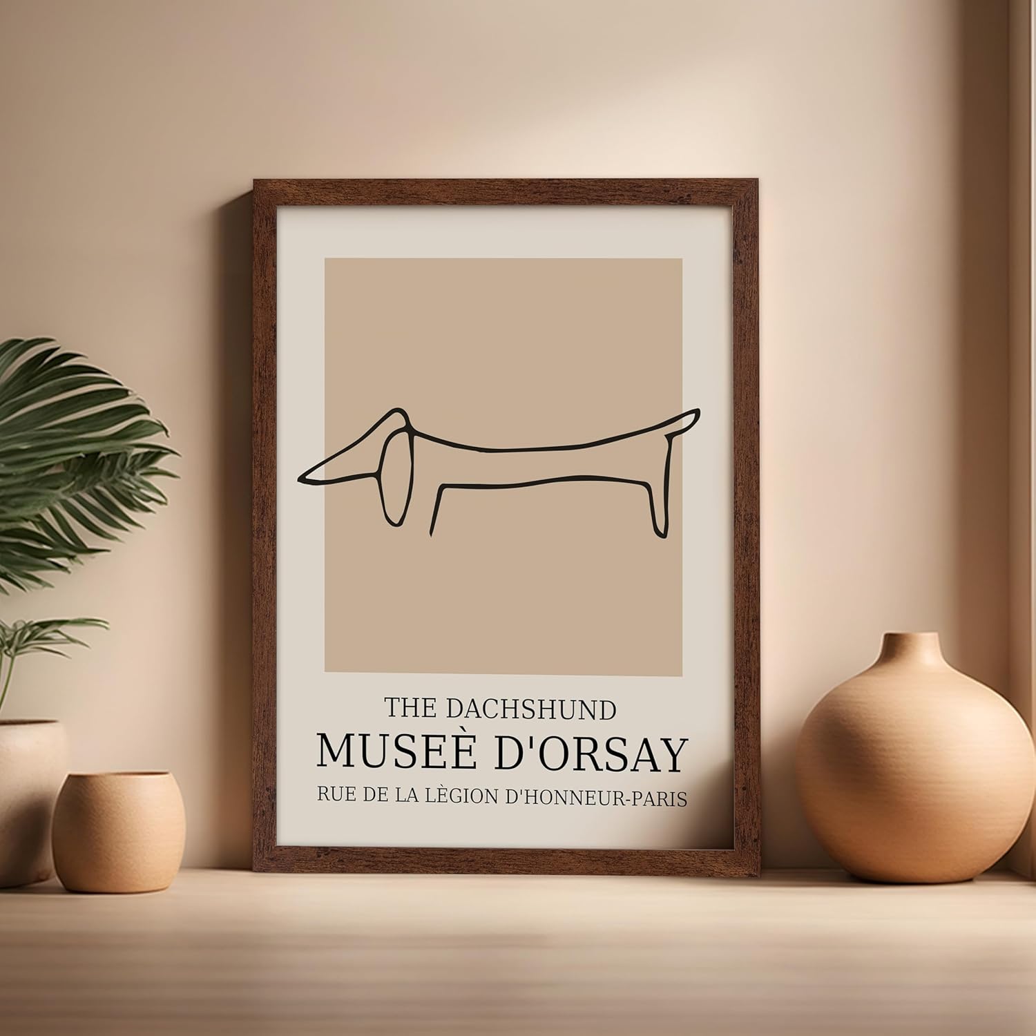 Poster Master Vintage Poster - Retro Minimalist Print - Gift for Artist, Housewarming - Dachshund