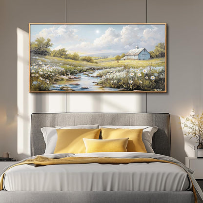 PHAOHUAXM Large Canvas Wall Art For Living Room Wall Decor For Bedroom Flower Watercolour Office
