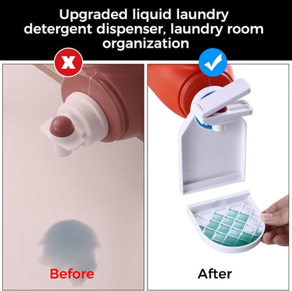 Laundry Detergent dispenser Cup Holder,Nozzle Upgraded Labor-Saving Switch Easily No More runny or