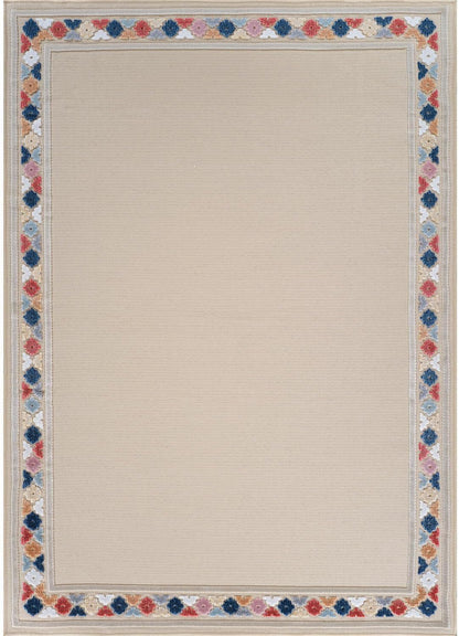 Beverly Rug Outdoor Rug 10x14 Modern Bordered Large Area Rugs for Indoor and Outdoor Patio Easy to