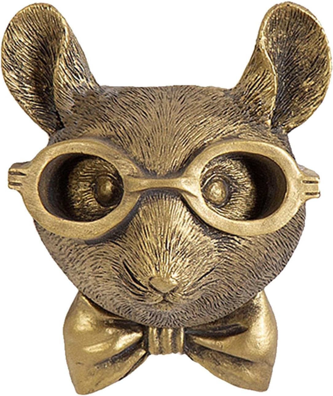 GUASDIE Animal Wall Decor: Faux Deer Head Mount, Resin Animal Head Wall Hanging for Living Room