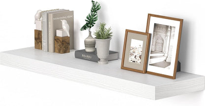 10 inch Deep Wall Shelves 36 inche Long, 1.8 Thick Single Floating Shelf Wall Mounted, Heavy Duty