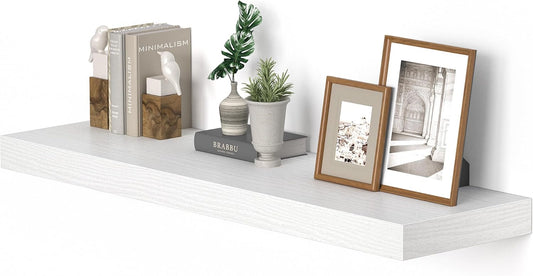 10 inch Deep Wall Shelves 36 inche Long, 1.8 Thick Single Floating Shelf Wall Mounted, Heavy Duty