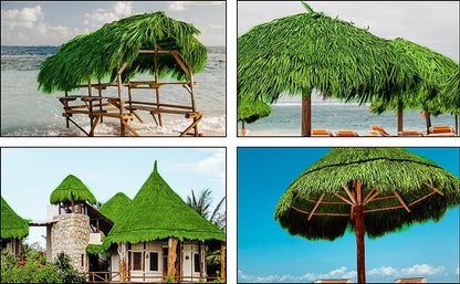 Tiki Straw Roof Thatch - Mexican Style Artificial Palm Rolls, Bar Hut Grass Duck Boat Blinds