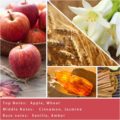 Fall Candles, Apple Pie Scented Candle for Home- Fall Scented Candles Gift Set for Women & Men
