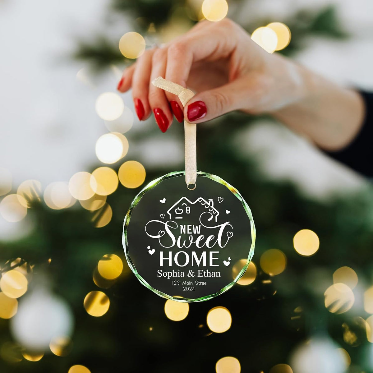 New Home Ornament 2025 House Warming Gifts, Personalized Christmas Ornaments, Custom First