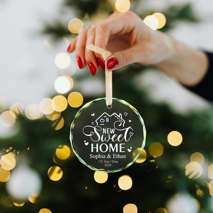 New Home Ornament 2025 House Warming Gifts, Personalized Christmas Ornaments, Custom First