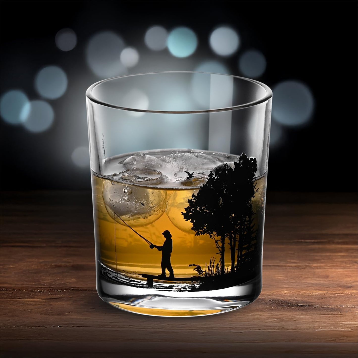 Old Fashioned Whiskey Glasses, Stemless Wine Glasses with Gift Box, 10Oz Rocks Glass for Scotch