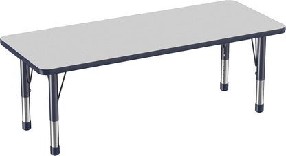 Factory Direct Partners FDP Rectangle Activity School and Classroom Kids Table (24 x 60 inch)