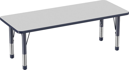 Factory Direct Partners FDP Rectangle Activity School and Classroom Kids Table (24 x 60 inch)