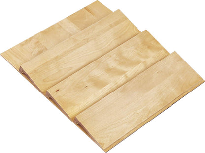 Rev-A-Shelf 16" 3 Tiered Seasoning Organizer, Trim-to-Fit Wooden Kitchen Draw and Cabinet Home
