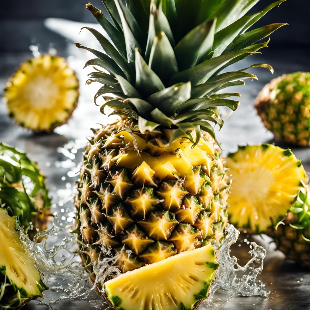 1OAK Soy Wax Scented Candles (Pineapple) - Pineapple Candle - Soy Candles for Home Scented