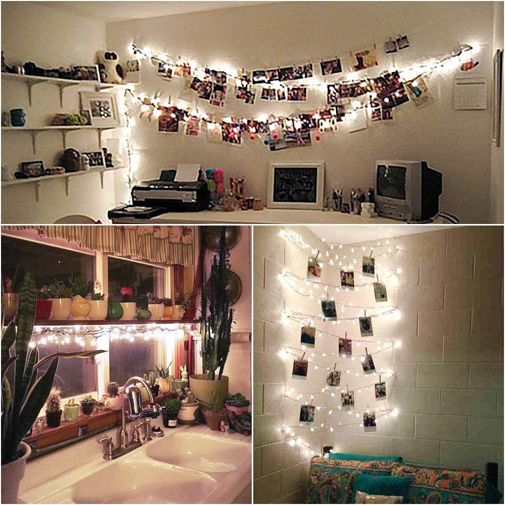 33FT 100 LEDs String Lights Waterproof Fairy Lights 8 Modes with Memory 30V UL Certified Power
