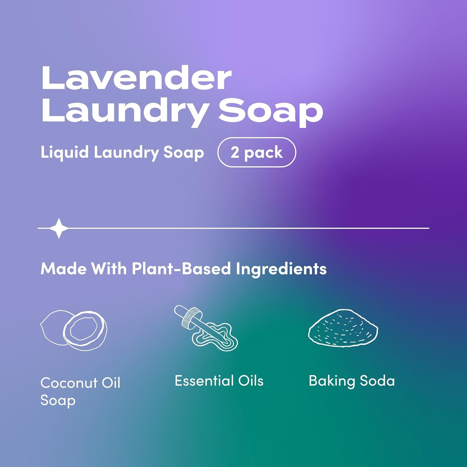 Indigo Wild Zum Clean Laundry Soap - Plant-Based Liquid Laundry Soap - Contains Baking Soda