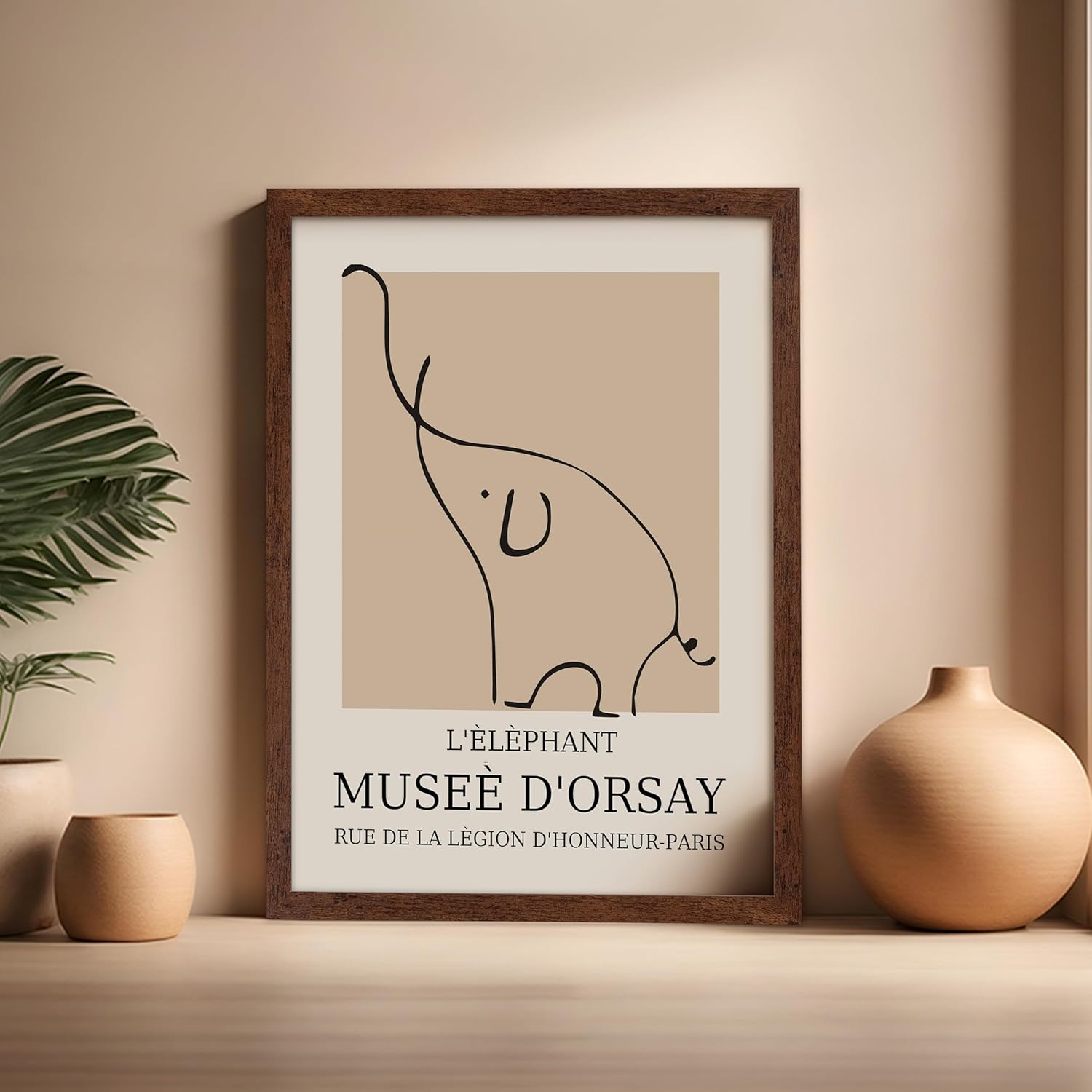 Poster Master Vintage Poster - Retro Minimalist Print - Gift for Artist, Housewarming - Elephant