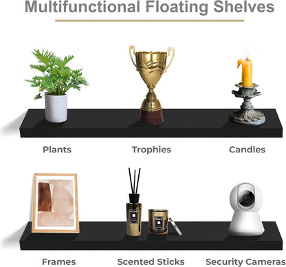 Sorbus Floating Shelves for Wall - 48 Inch Long Bathroom Shelves, Wall Decor for Bedroom, Kitchen