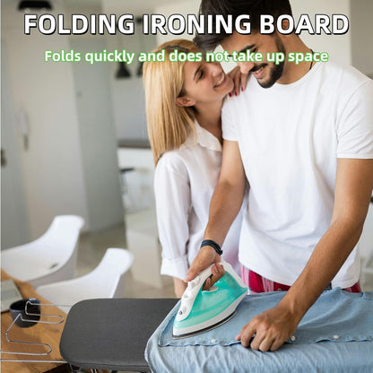 Compact Foldable Tabletop Ironing Board - with Iron Rest and Heat Resistant Cover, Portable
