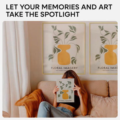 Homeforia 20x24 Picture Frame Gold, High End Metal 24x20 Frames for Wall, 20x24 Gold Frame Matted