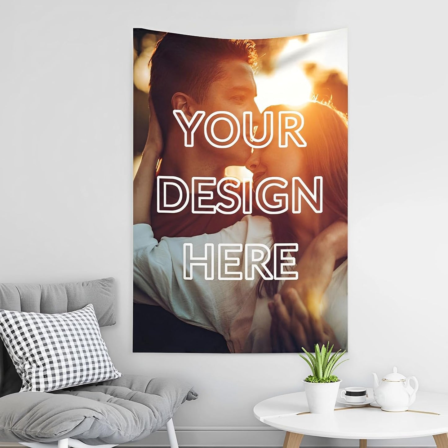 Custom Tapestry For Wall Bedroom Custom Backdrop Personalized Image Text Photo Customized Funny