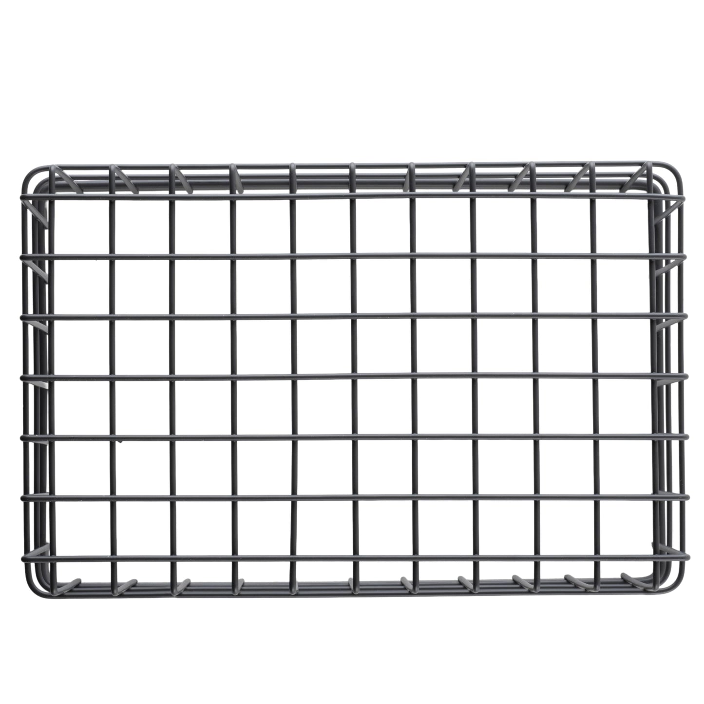 G.E.T. 9" x 6" Silver Rectangular Storage Metal Basket
