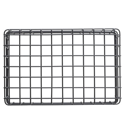 G.E.T. 9" x 6" Silver Rectangular Storage Metal Basket