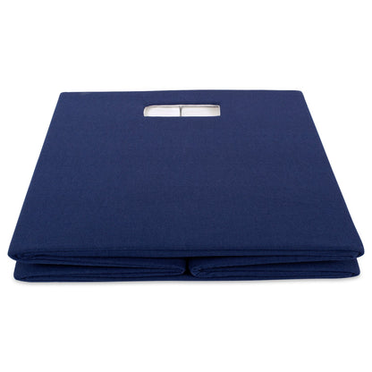 DII Fabric Storage Cube Organizer Bin 13x13x13 Foldable, Blue