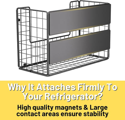 Magnetic Shelf for Fridge, Fruit Potato & Onion Storage Bins, Pantry Organizers & Storage, Large
