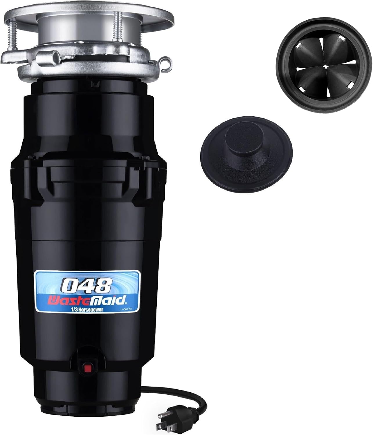 Waste Maid 10-US-WM-048-3B Garbage Disposal Anti-Jam Stainless Steel Food Waste Grinding System