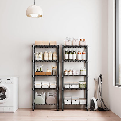 1250 lbs 5 Tier Shelf Metal Storage Shelves Wire Rack Closet Organizers for Garage Kitchen Bathroom