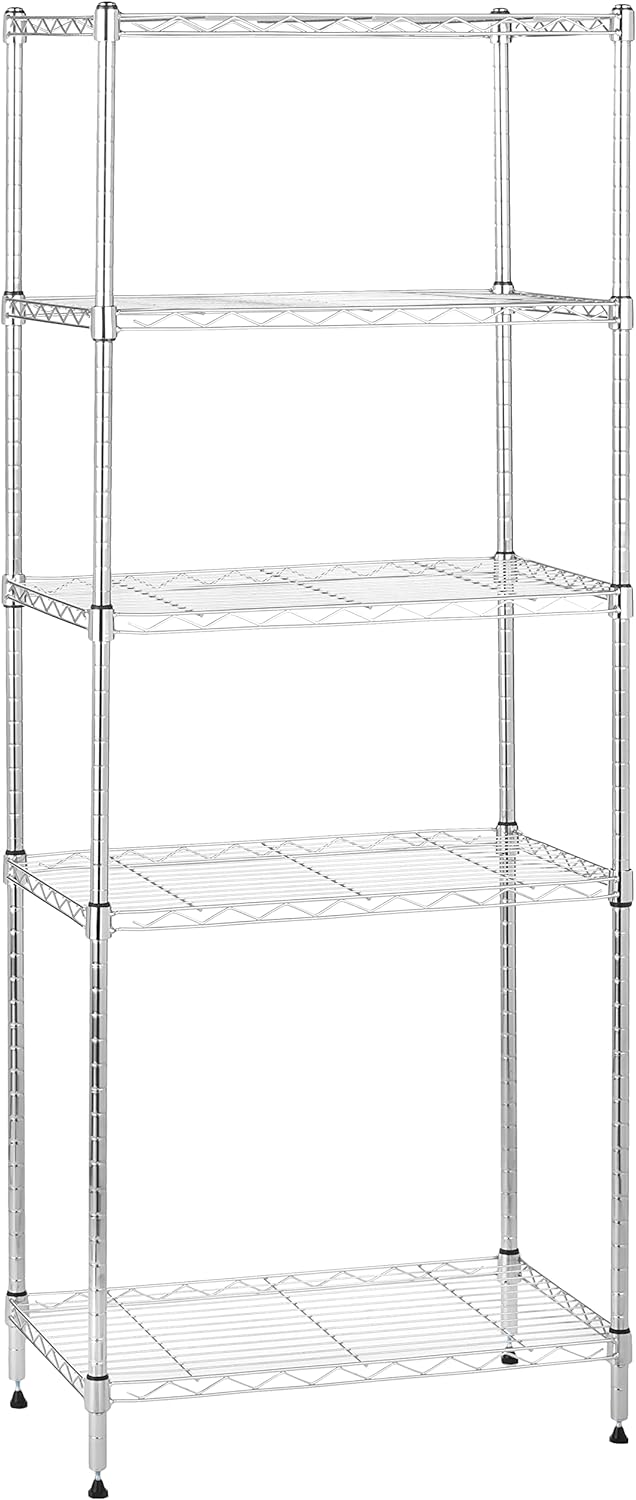 Amazon Basics 5-Shelf Adjustable, Storage Shelving Unit, (200 Pound Loading Capacity per Shelf)