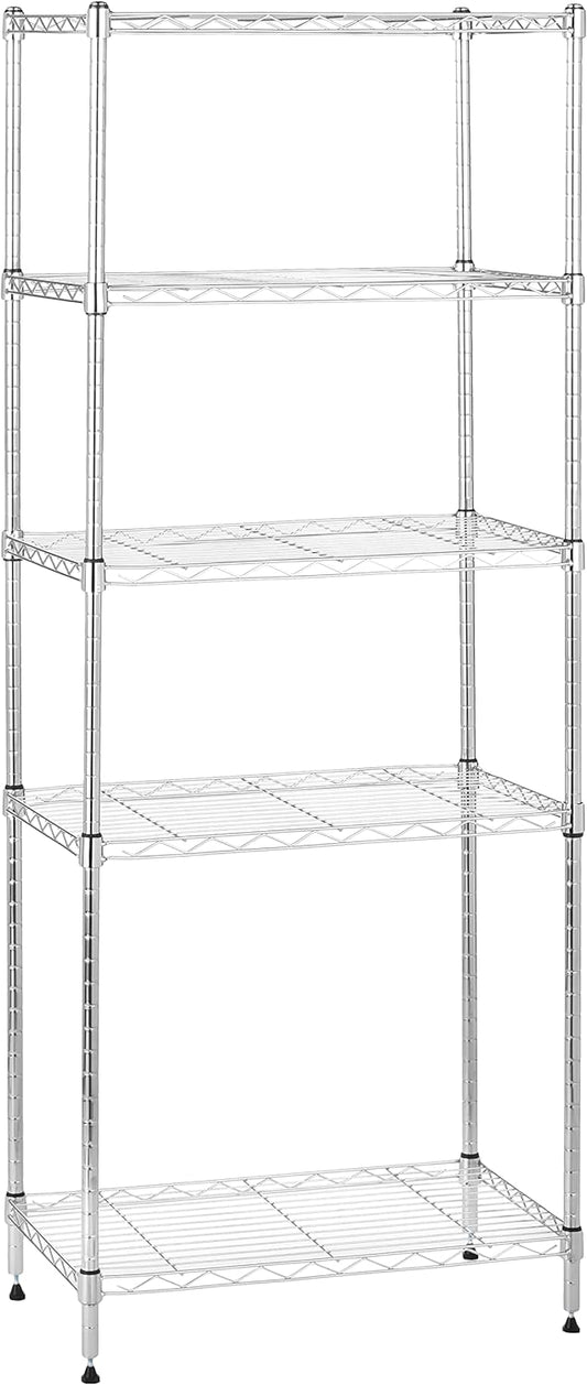 Amazon Basics 5-Shelf Adjustable, Storage Shelving Unit, (200 Pound Loading Capacity per Shelf)