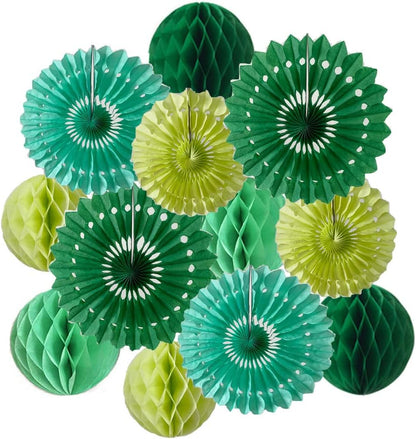 12pcs 6’’ 8’’ Honeycomb Balls Tissue Paper Fans Party Honeycomb Ball Fans Wall Decorations Tissue