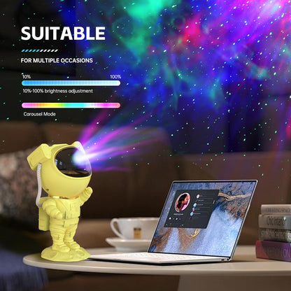 SFOUR Astronaut Galaxy Projector Night Light，Lights for Bedroom,Kids Room Decor Aesthetic