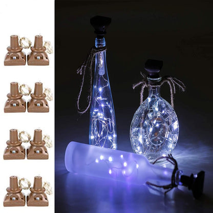 Solar Wine Bottle Lights Outdoor, 20 LED Cork Lights for Wine Bottles Waterproof, Fairy Lights