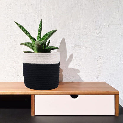 6.5 inch Planter Baskets for Indoor Planters Cotton Rope Flower Plant Pots Cover,Woven Storage