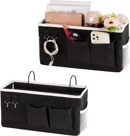 Bedside Storage Caddy/Bedside Hanging Storage Bag for Headboards Bunk Beds Dorm Rooms Book Phone
