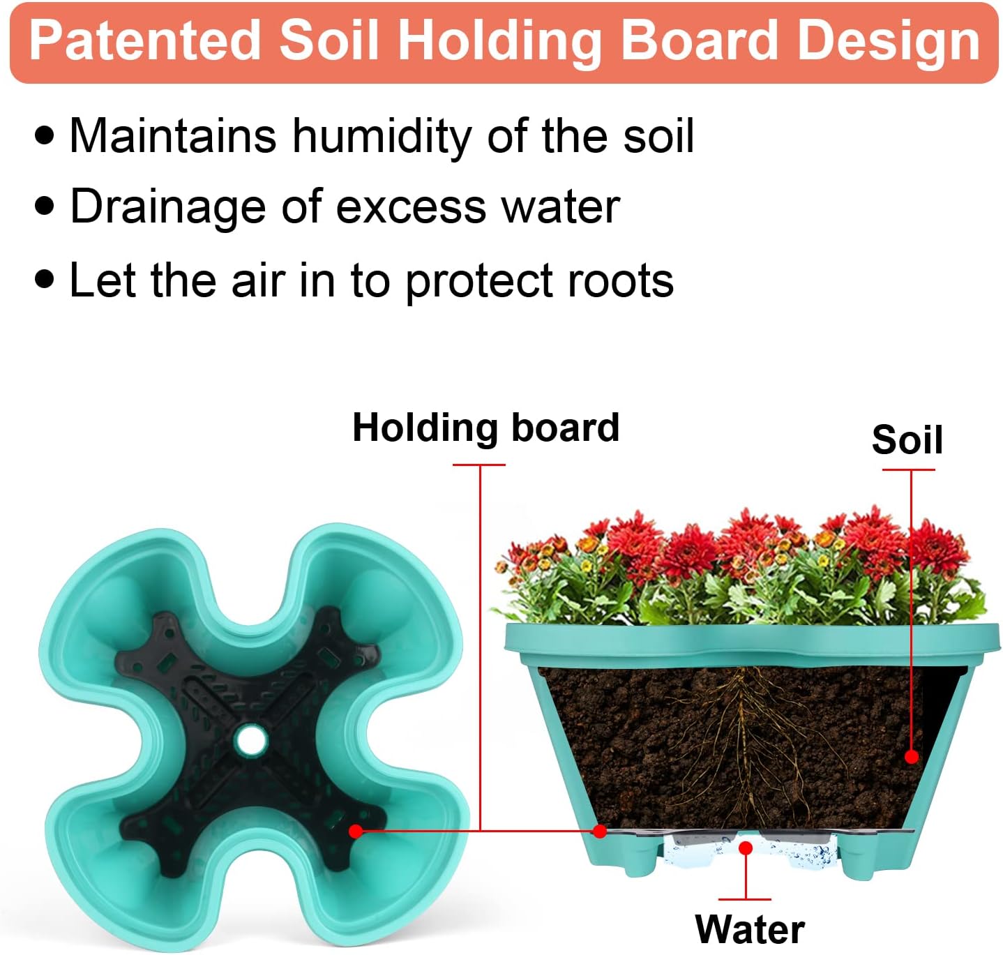 Vertical Planter 5 Tier Stackable Planters Garden Planters Strawberry Herb Flower and Vegetable