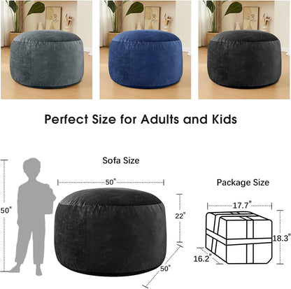 Bean Bag Chairs for Adults - Memory Foam Furniture BeanBag Chair - Kids/Teens Sofa with Soft Micro