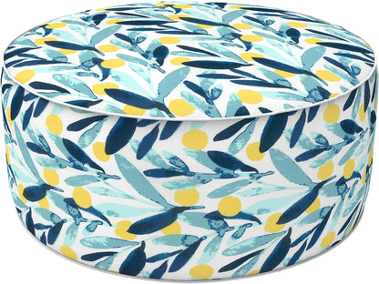 LVTXIII Outdoor/Indoor Inflatable Stool Ottoman, All Weather Patio Footrest Pouf, Portable Round
