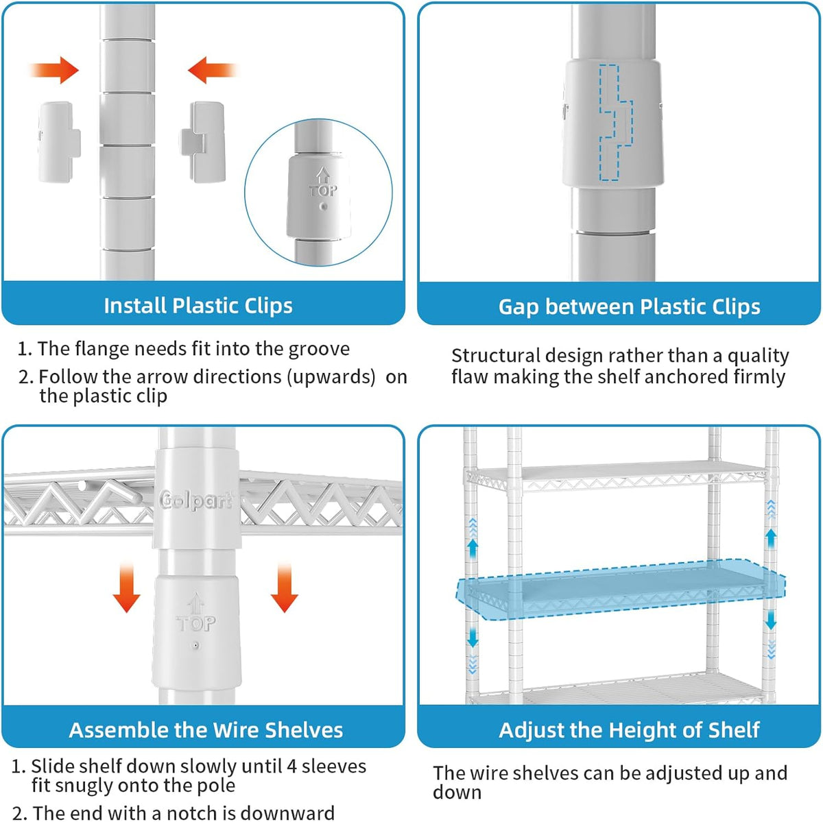 Over Washer and Dryer Shelves,2 Tier Adjustable Height Wire Shelving Laundry Room Storage