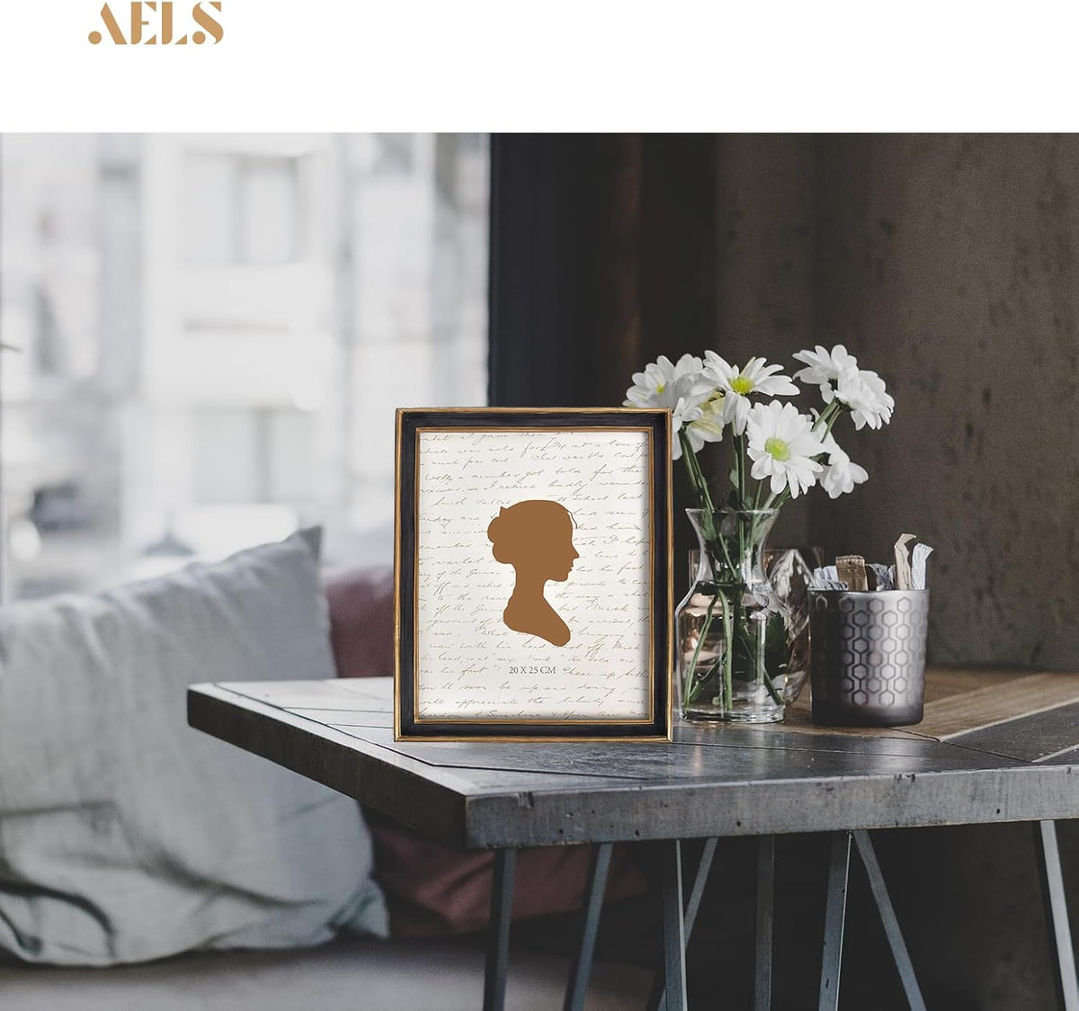 AELS 8x10 Inch Vintage Picture Frame, Elegant Antique Photo Frames with Glass Front, Photo Display